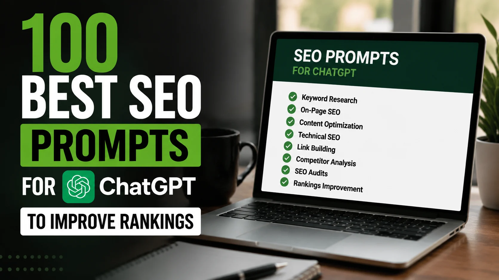 100 Best SEO Prompts for ChatGPT to Improve Rankings
