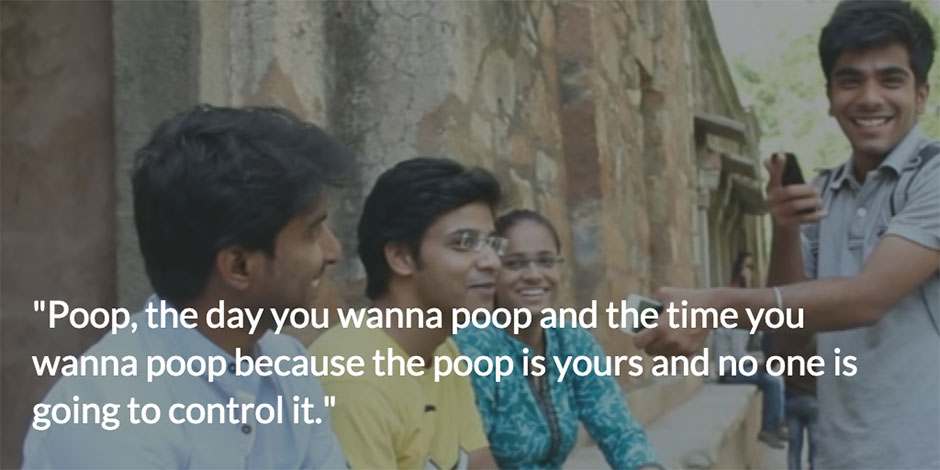 Delhi on Pooping