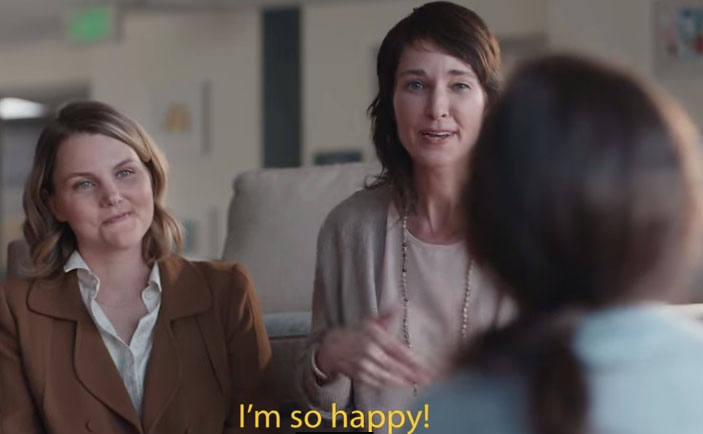 This commercial about two Mother's adopting a deaf orphan is the most amazing thing I've ever seen