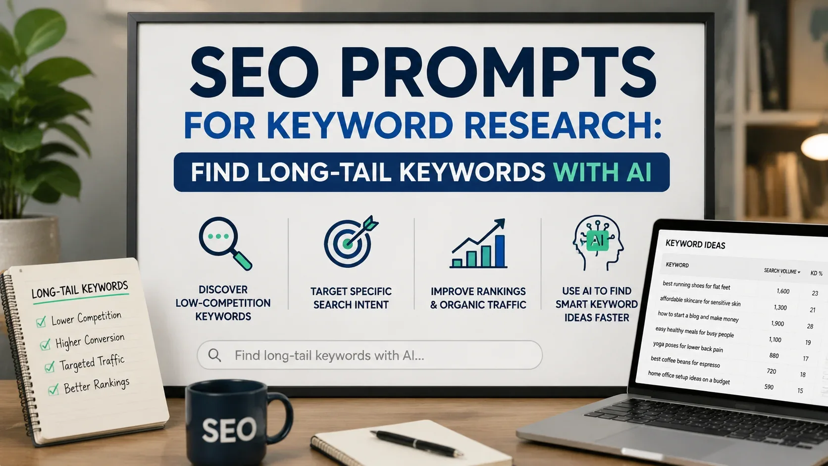 SEO Prompts for Keyword Research: Find Long-Tail Keywords with AI